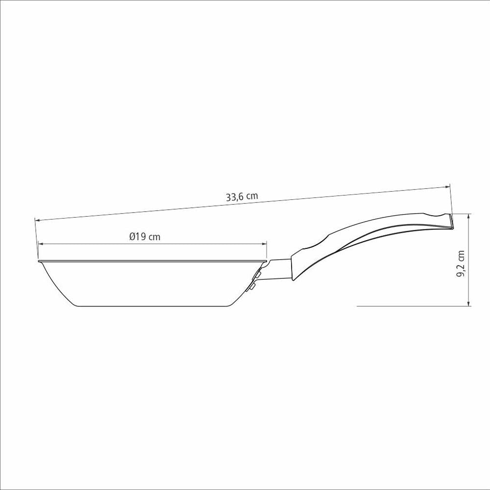 Frigideira Turim Alumínio Antiaderente Vermelho 18 cm 0,7L FRV4 - Tramontina 20260718