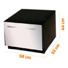 Forno Para Fogão a Gás Pizza Pão Bolo Porta Inox F50i 32493 - Venâncio