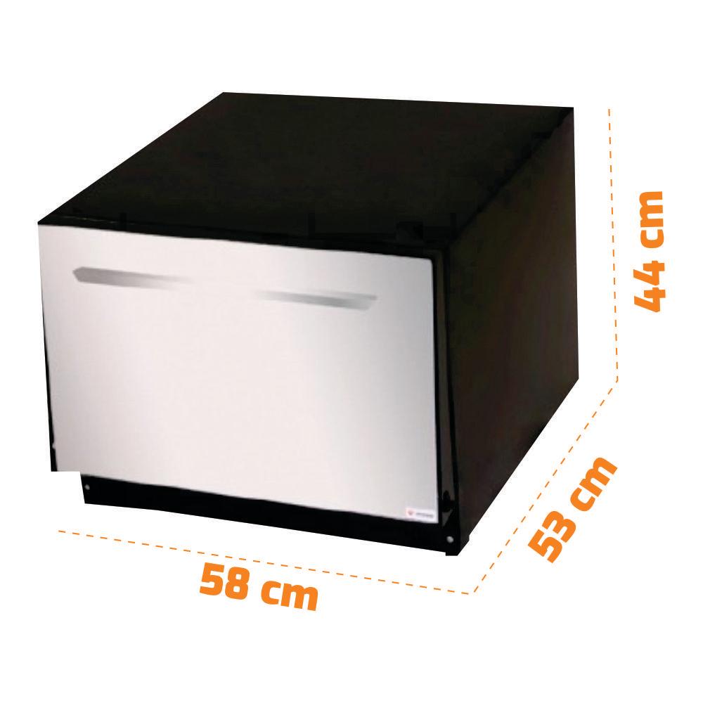 Forno Para Fogão a Gás Pizza Pão Bolo Porta Inox F50i 32493 - Venâncio
