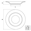 Jogo de Pratos Fundo 21cm Canyon 24 Peças em Porcelana Decorada - Tramontina 96580134