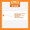 Kit - 6 Aparador Aramado Em U 30x91cm Branco - Sa Gondolas
