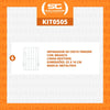 Kit - 6 Separadores Cesto Nextgen Branco - Metalfrio
