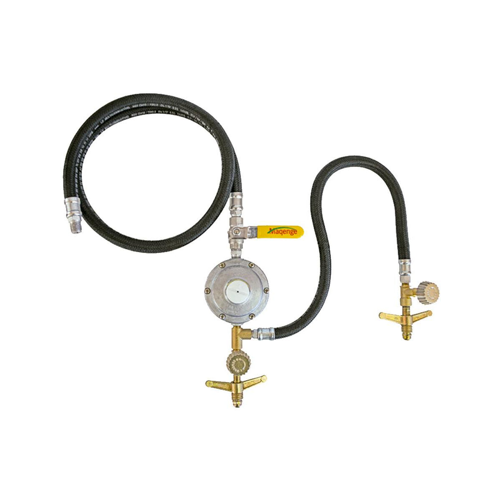 Kit Registro de Gás Regulador Válvula de Gás 5kg Baixa Pressão - Venâncio