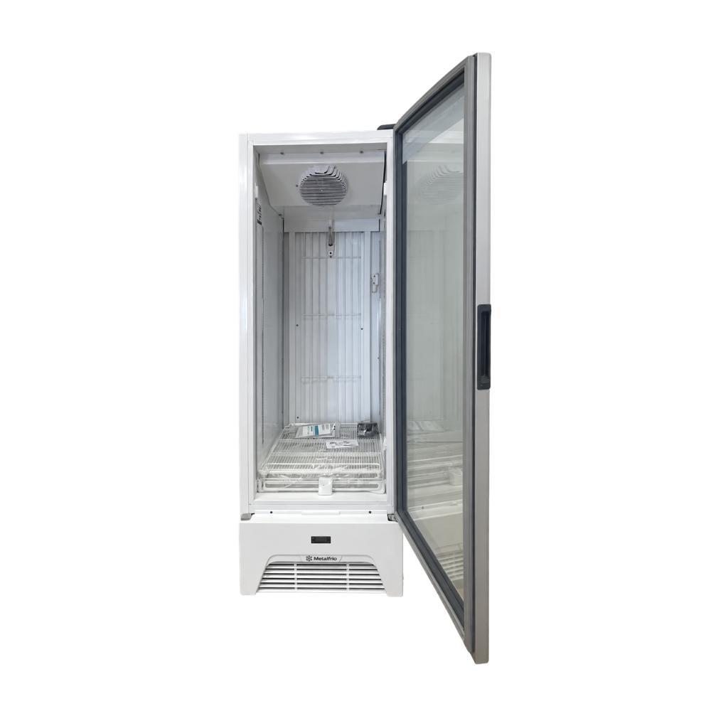 Seminovo - Freezer Vertical Porta Vidro Sorvete E Congelados  490/581L VF50AH Supreme 220V Branca Metalfrio