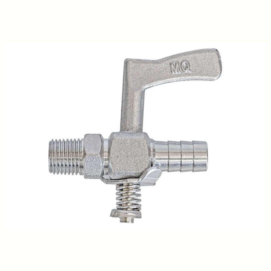 Registro Latão Semi Industrial Baixa Pressão 1/4 Bspt(e) X 1/8 Bsp(i) X Bm 3/8 - Maqeng