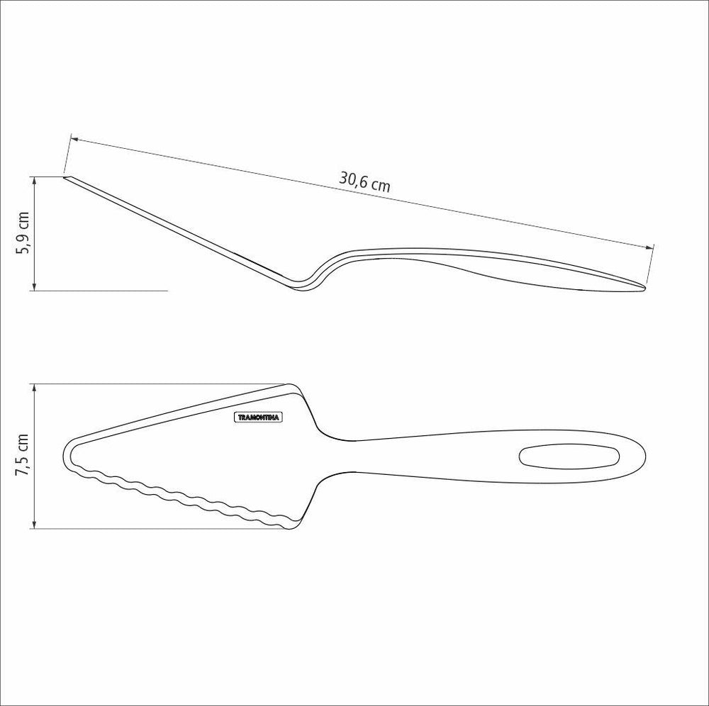 Conjunto de Colher Para Servir e Espátula Para Bolo - Tramontina