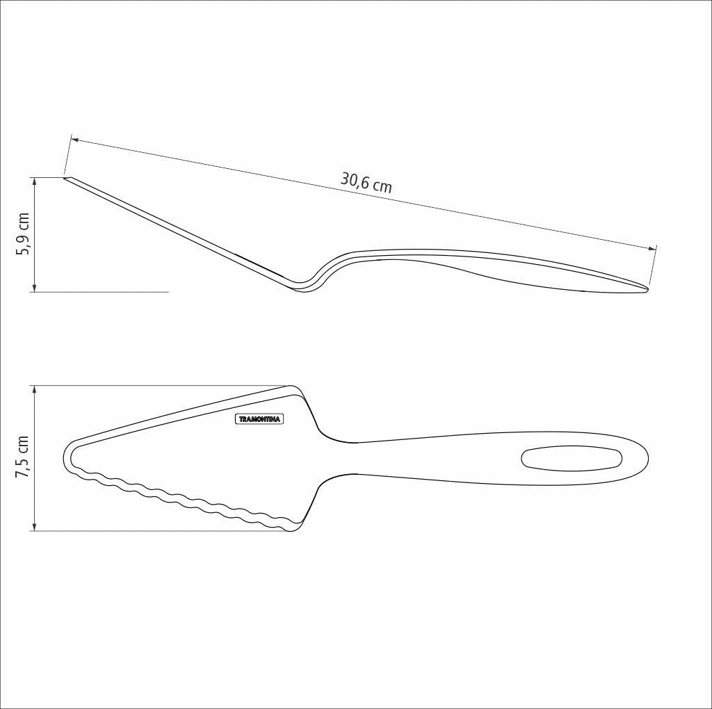 Conjunto de Colher Para Servir e Espátula Para Bolo Tramontina
