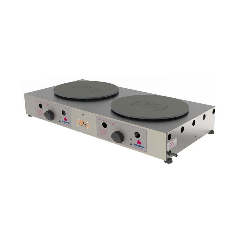 Maquina De Crepe a Gás Crepe Francês 2 Redonda Inox PRKF-202GR- Progás P21383