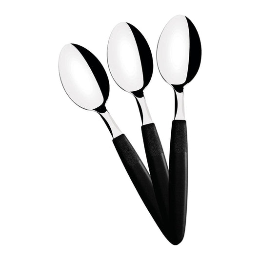 Kit - 60 Colheres de Sobremesa Ipanema Com Lâmina Em Aço Inox Cabo Preto Csptop - Tramontina