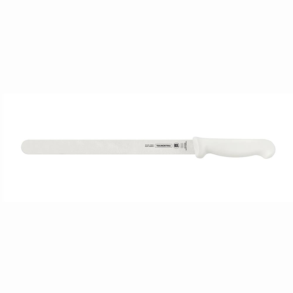 Faca Fiambres Profissional Lâmina Inox e Cabo em Polipropileno Branco 12" - Tramontina 24628082