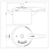 Kit - Panela de Pressão 4,5L Vancouver Vermelha + 1 Panela Wok 36cm - Tramontina