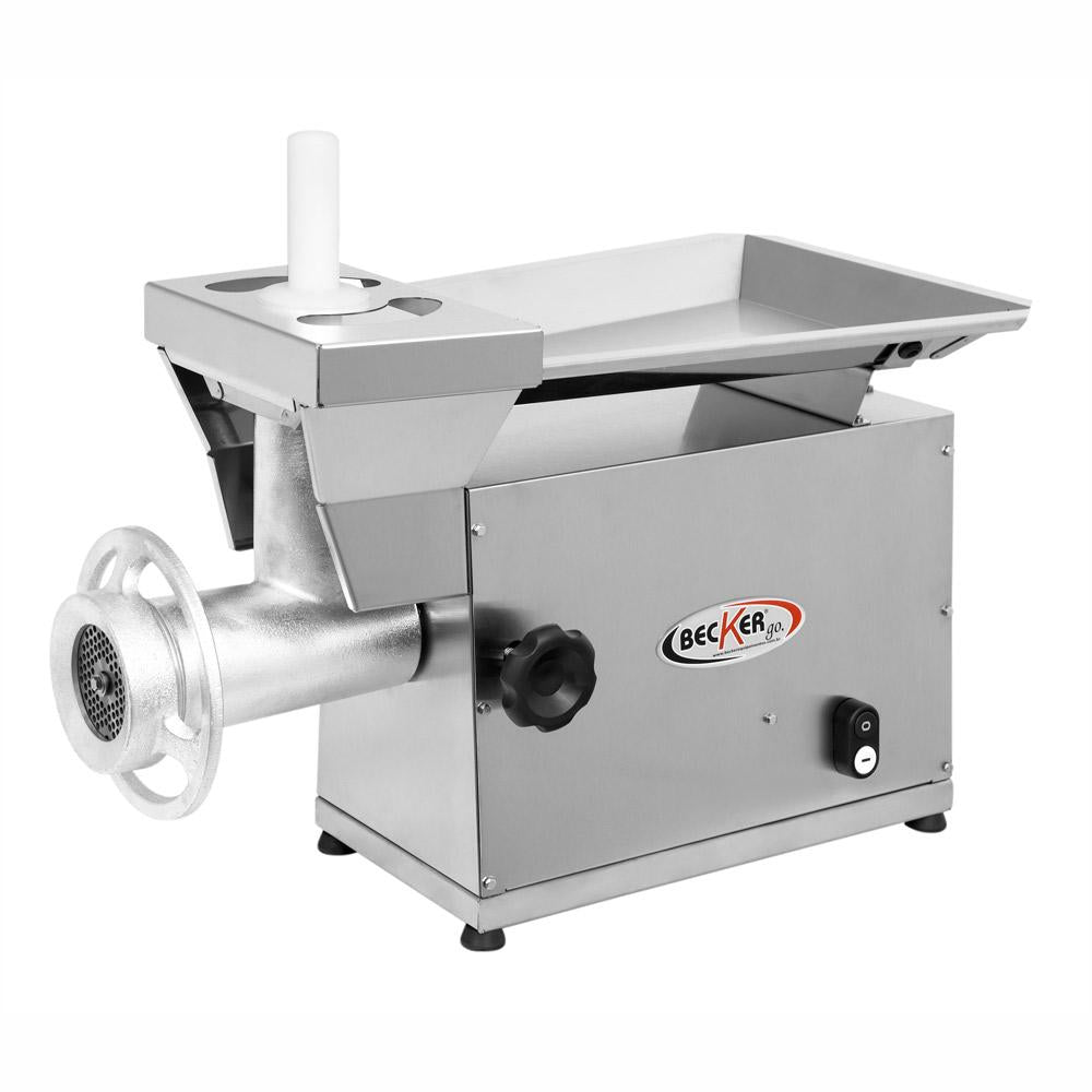 Picador Moedor de Carnes Boca 10 MBI-10, equipamento robusto com alta capacidade de moagem (150-250 kg/h), ideal para açougues e restaurantes.