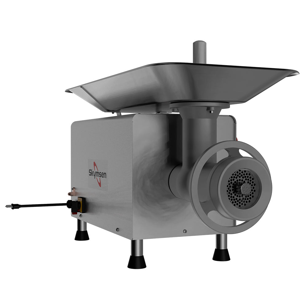 Picador Moedor de Carne 98 Skymsen, monofásico, ideal para otimizar o tempo de preparo em restaurantes e frigoríficos.