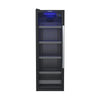 Cervejeira Visa Cooler Preta 200L Porta De Vidro Invertida Blue Light 0°C a -6°C EXPVQBL200PI 220V - Venax
