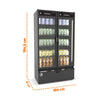 Refrigerador comercial 2 portas para frios e laticínios vendido pela Salvador Comercial