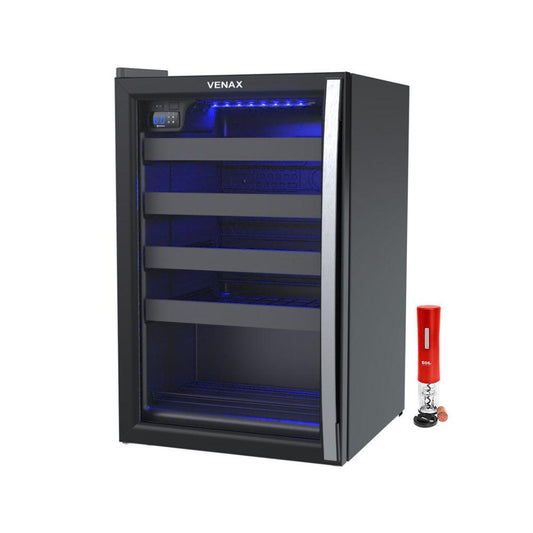 Adega Venax Piubella 24 Garrafas Vermelho - Kit Vinho Completo