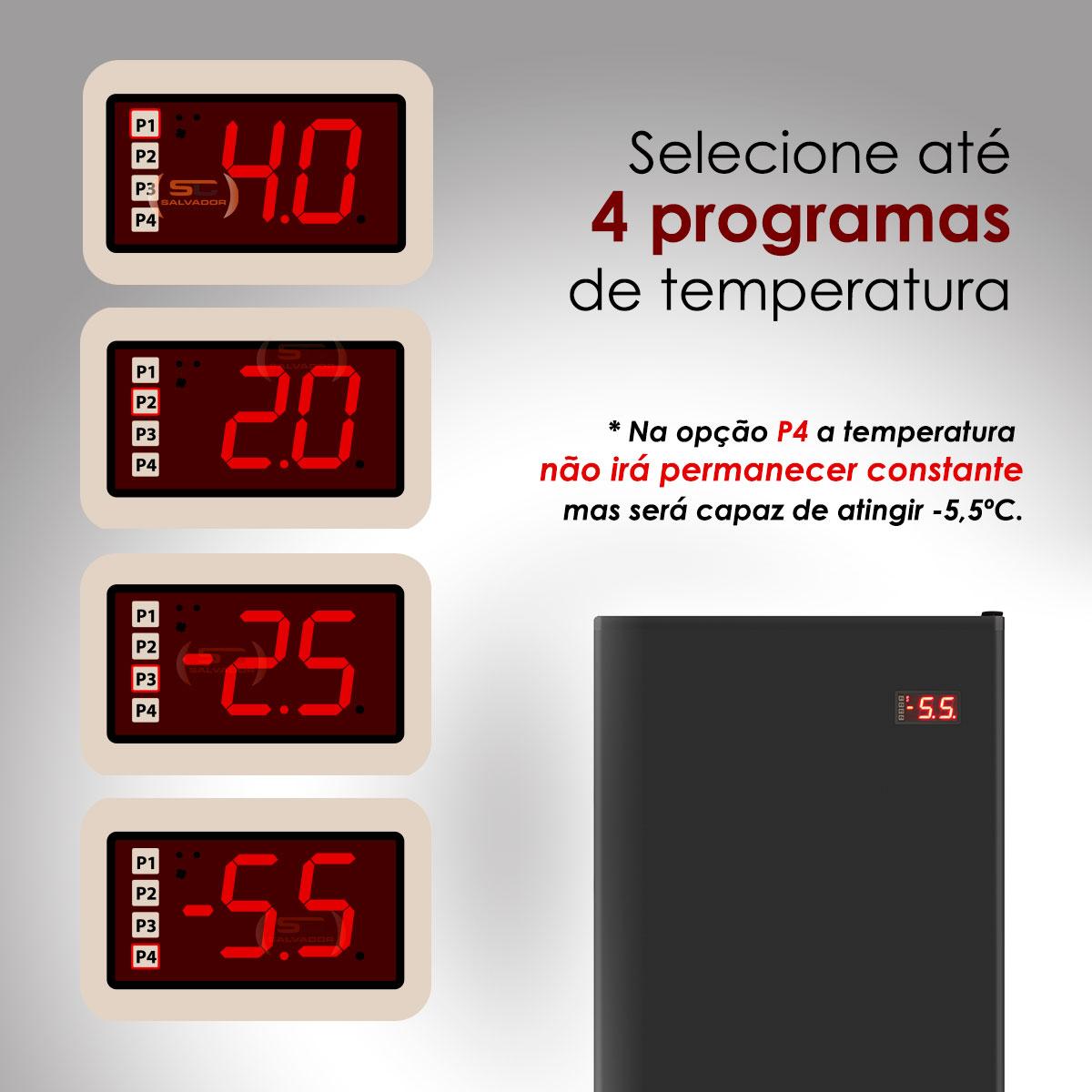  Cervejeira industrial preta Refrimate VCC400S ideal para uso comercial