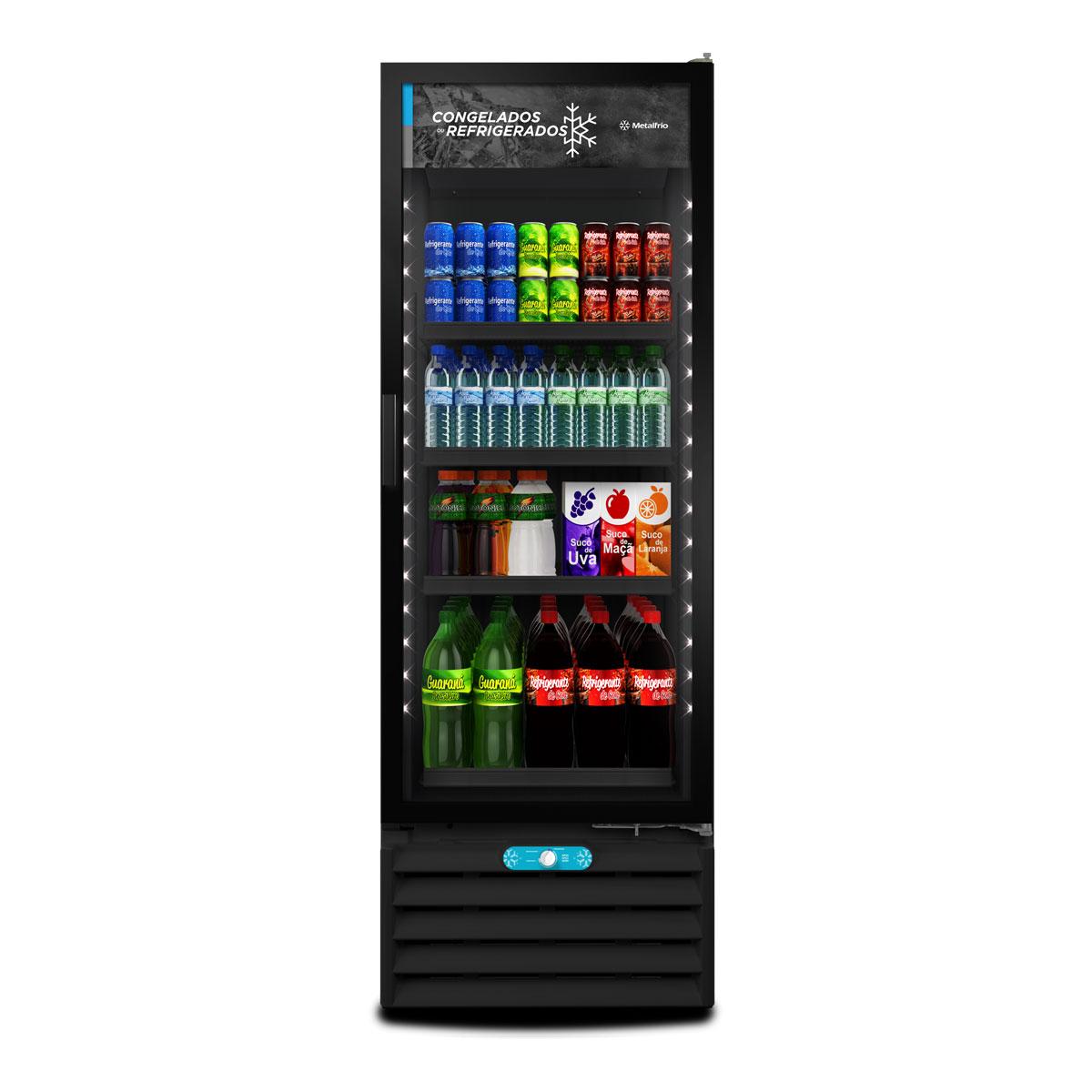 Freezer expositor vertical all black para estabelecimentos comerciais