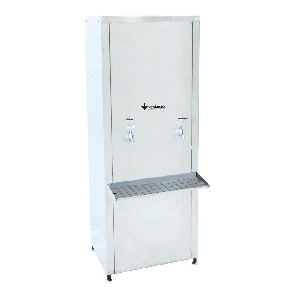 Bebedouro industrial inox 100 litros frontal Venâncio na Salvador Comercial.