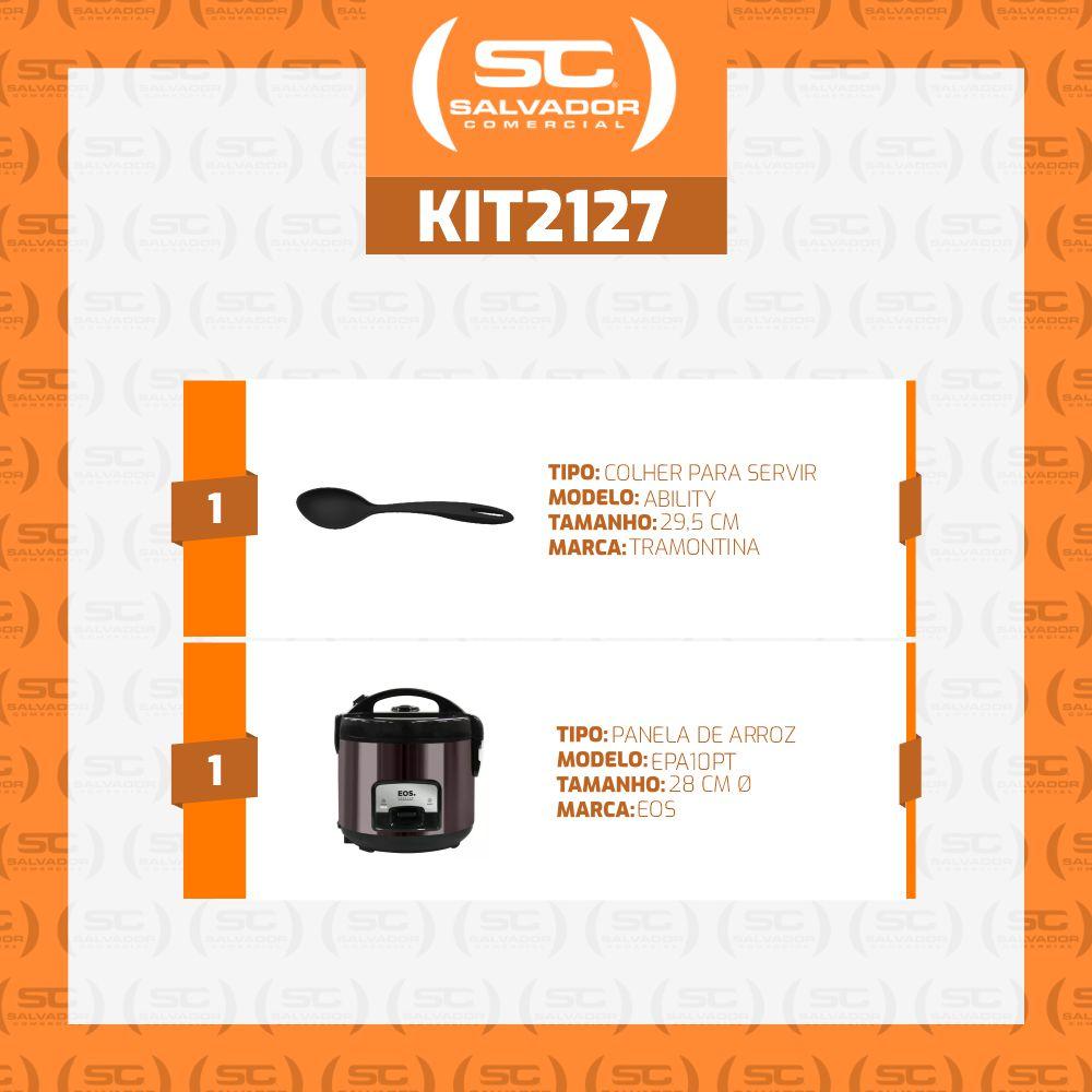 Panela de arroz elétrica EOS titanium preta com colher para servir
