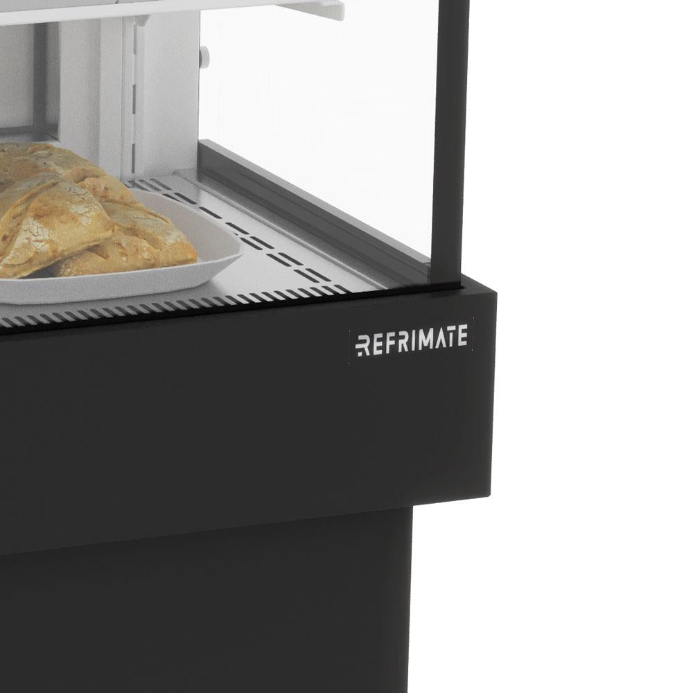 Vitrine aquecida Refrimate CVPQ 750 com temperatura de 60 graus