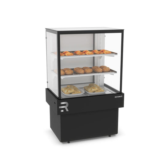 Vitrine quente para salgados 60ºC Refrimate 75cm ideal para padarias