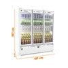 Vitrine Refrigerada 3 Portas para Autosserviço Resfriados Loja na Salvador Comercial