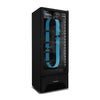 Freezer vertical frost free de 490 litros com sistema antiembaçante e prateleiras reguláveis.