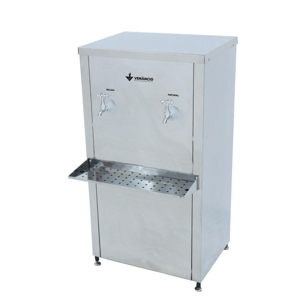Bebedouro industrial refrigerado inox 25 litros modelo RB20 da Venâncio disponível na Salvador Comercial
