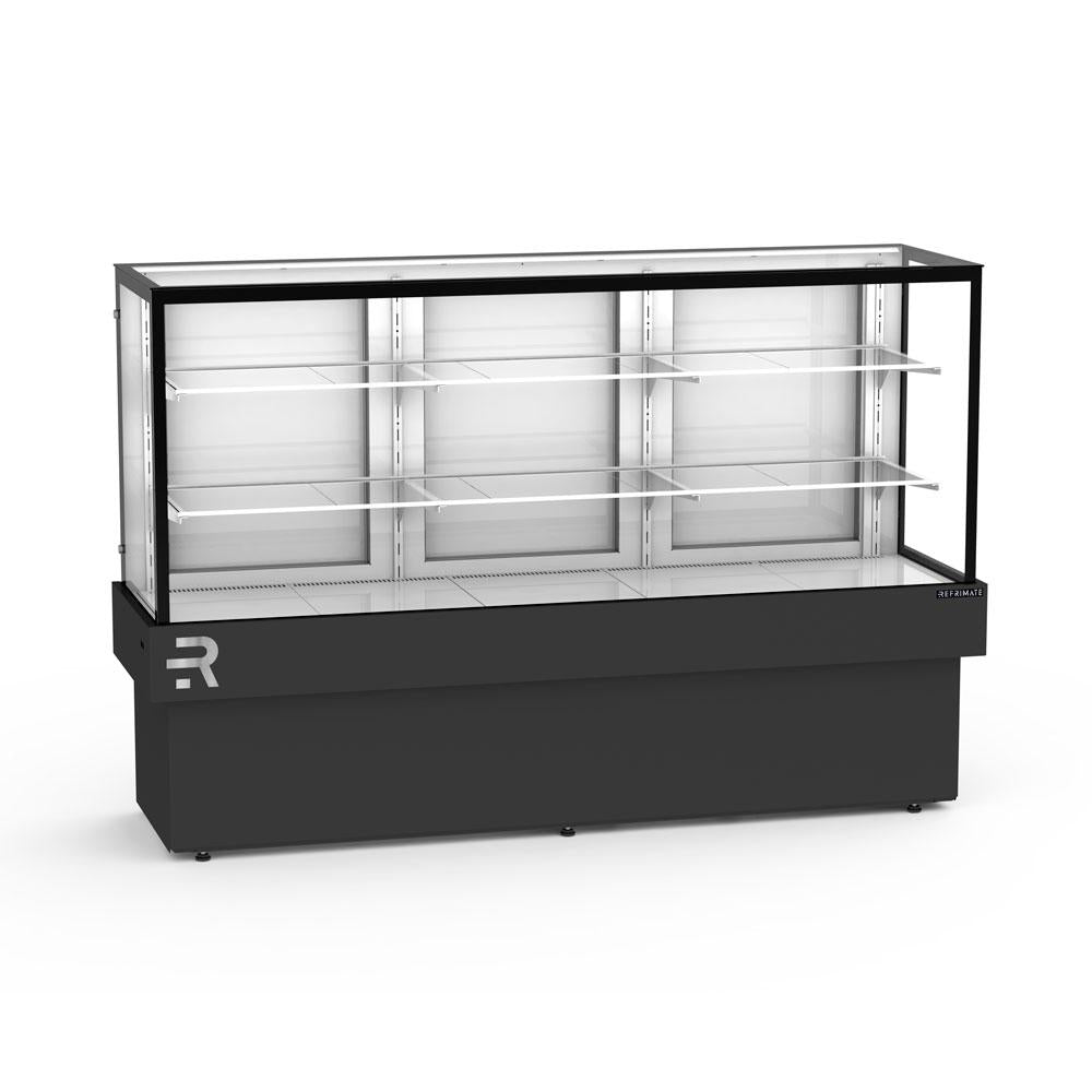 Vitrine refrigerada para confeitaria 180cm com sistema de ar forçado da Salvador Comercial