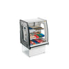 Vitrine seca panorâmica para padaria com design panorâmico em vidro