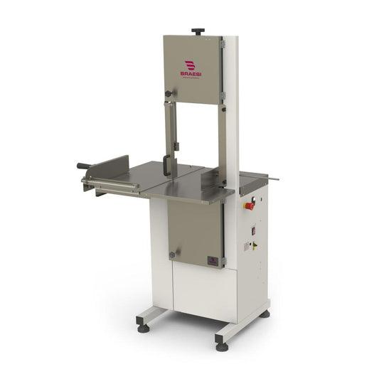 Serra Fita para Carne de Açougue BSFPI-282 com lâmina de 2,82m, equipamento robusto para corte eficiente de carnes.