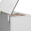 Imagem frontal do Freezer Refrigerador Dupla Ação Bivolt, destacando o puxador ergonômico e o design robusto.