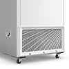 Freezer Metalfrio de 543L com rodízios giratórios, facilitando a movimentação e limpeza em ambientes comerciais.