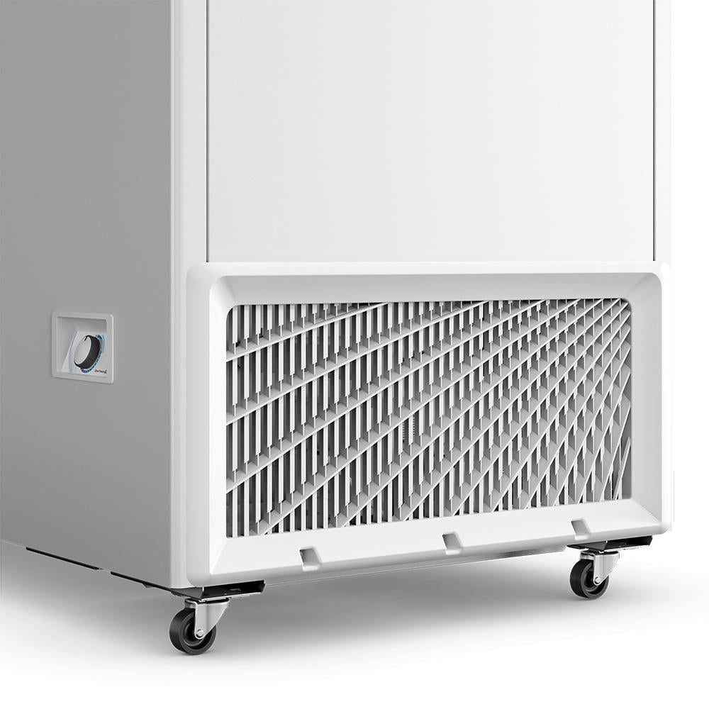 Freezer Metalfrio de 543L com rodízios giratórios, facilitando a movimentação e limpeza em ambientes comerciais.