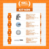 
Kit processador Skymsen PA7 PRO com disco, grade de cubo e faca inox Tramontina.
