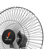 Ventilador de Parede Oscilante Venti Delta 60cm Preto com Grade de Aço em Funcionamento
