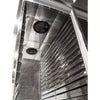 Detalhe da ventoinha interna do armário de crescimento Venâncio VAF20T INOX, garantindo a circulação de ar homogênea para uma fermentação perfeita de pães e massas.