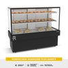 Vitrine expositora aquecida 145cm para doces e produtos de padaria