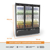 Vitrine Refrigerada 3 Portas ideal para supermercados e padarias - Salvador Comercial