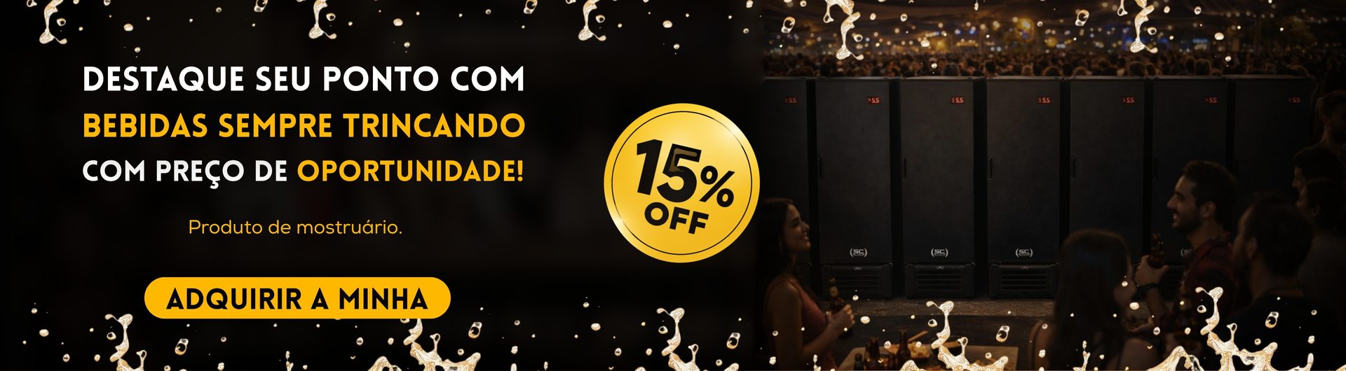 Banner Cervejeira Visa Cooler 15% OFF