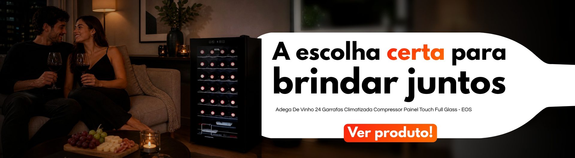 Banner Adega de Vinho - A escolha certa para brindar juntos