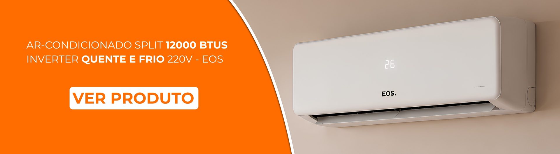 Banner Ar-Condicionado Split 12000 BTUs Inverter EOS